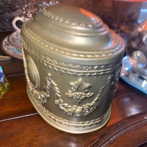 JEWLERY BOX ANTIQUE SILVER UNDER GOLD INCREDIBLE !